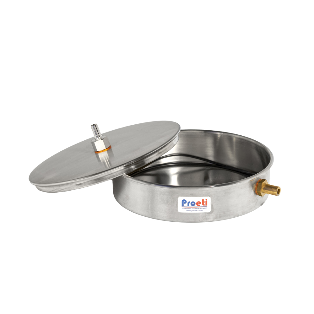 Pan + Lid for wet sieving