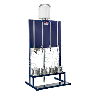 Permeameter stand 4 cell capacity